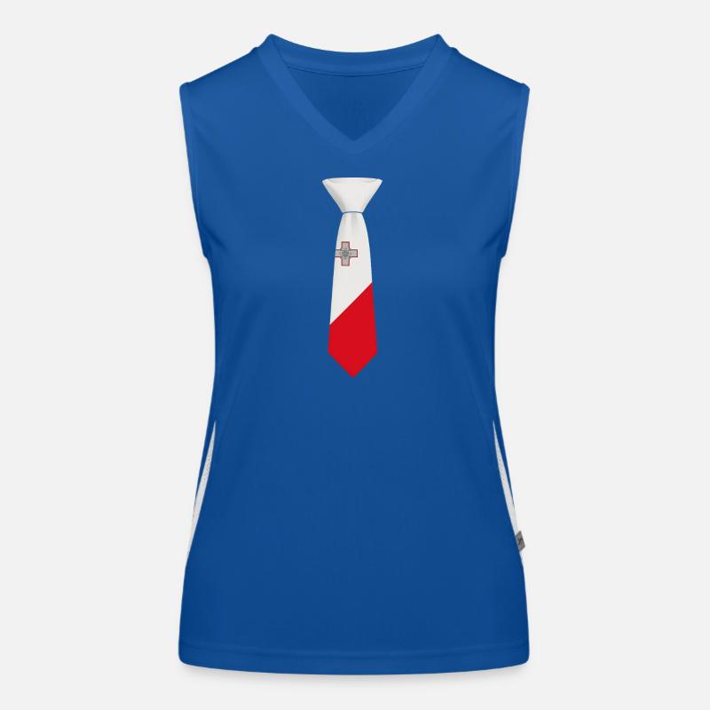 Norway Tie – Flaggendesign Funktionelles Kontrast-Tank Top für Frauen