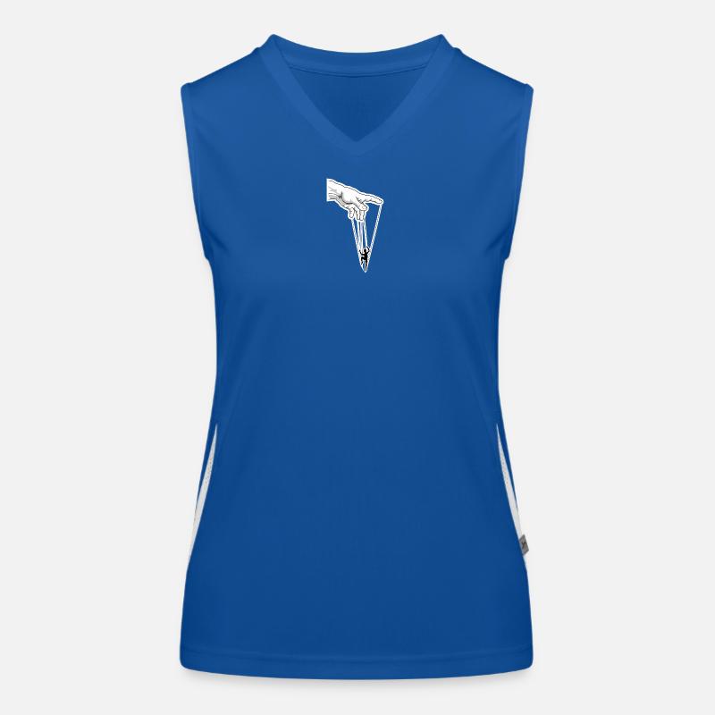 Puppet Master Marionette Strings Women's Functional Contrast Tank Top