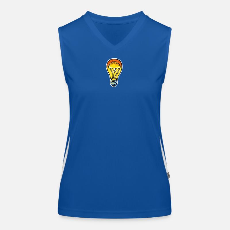 Eco Cloud Glühbirne Funktionelles Kontrast-Tank Top für Frauen