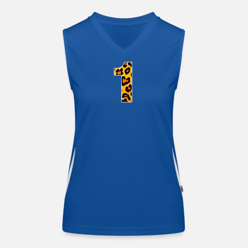 Leopardendruck Gelb-Orange Funktionelles Kontrast-Tank Top für Frauen