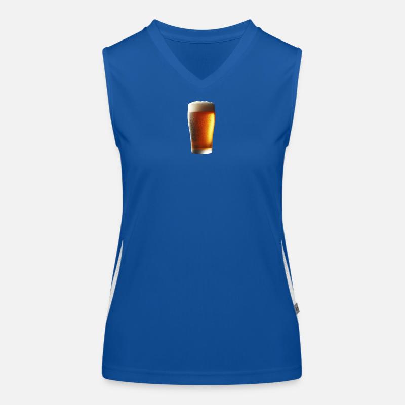 Kaltes Bier Funktionelles Kontrast-Tank Top für Frauen