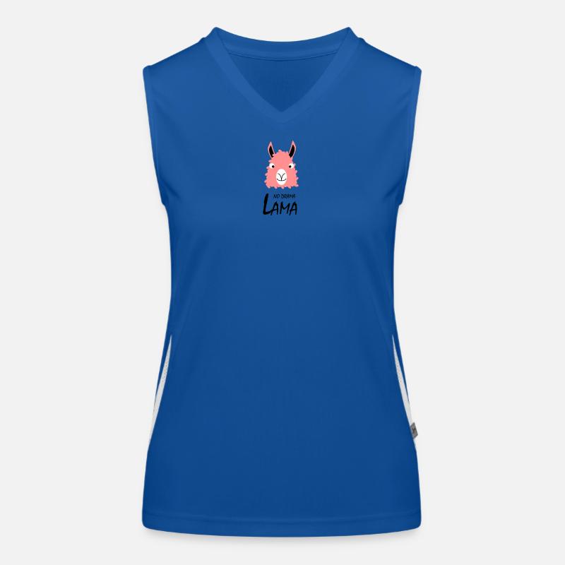 No drama Lama Women's Functional Contrast Tank Top