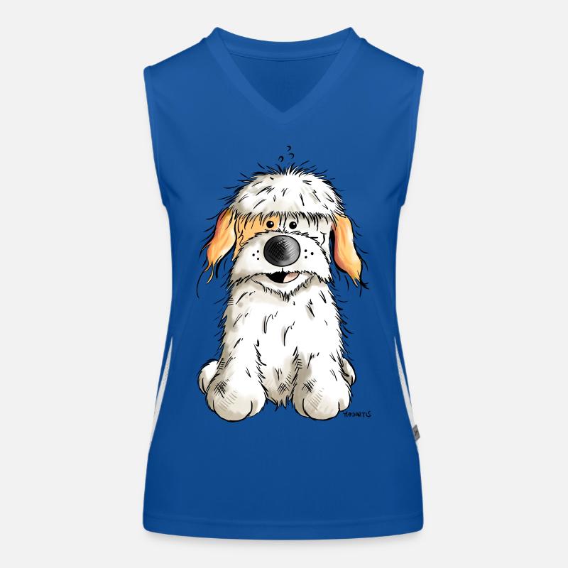 Knuffiger Havaneser Funktionelles Kontrast-Tank Top für Frauen