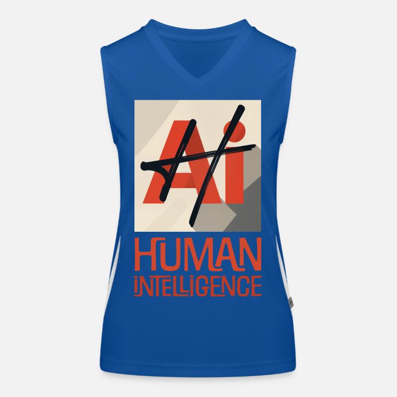HUMAN INTELLIGENCE #3 - lets' talk Women's Functional Contrast Tank Top