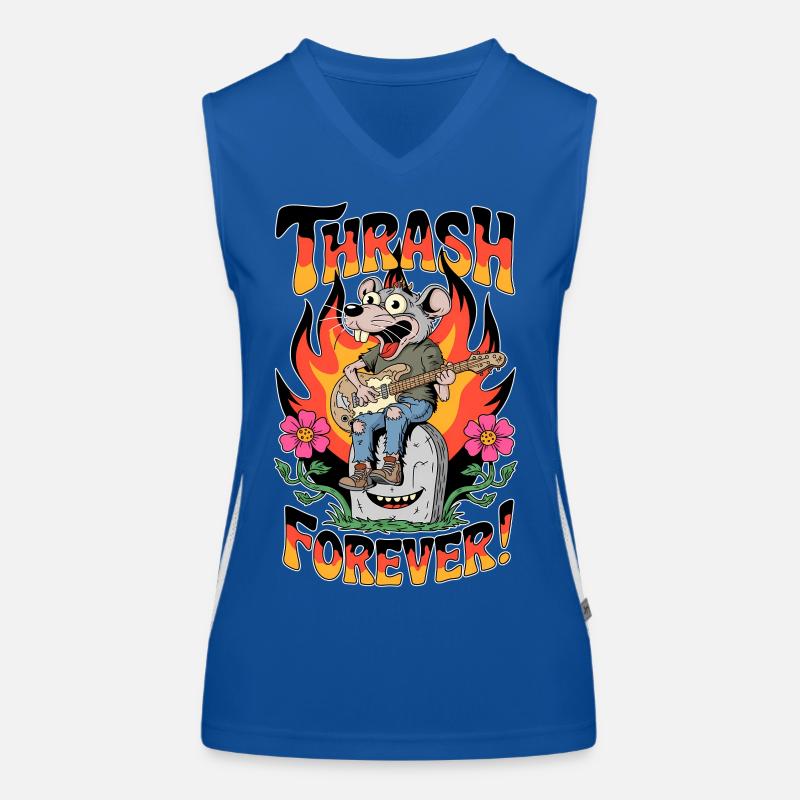 Thrash Forever Funktionelles Kontrast-Tank Top für Frauen
