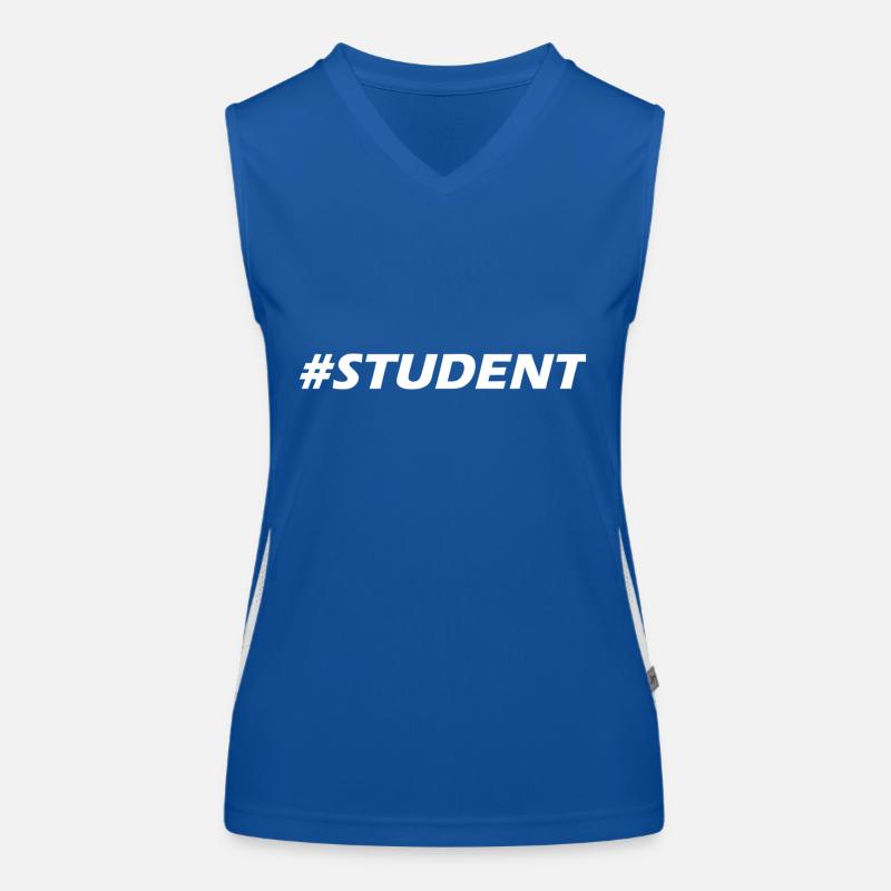 Student simple modern design Funktionelles Kontrast-Tank Top für Frauen