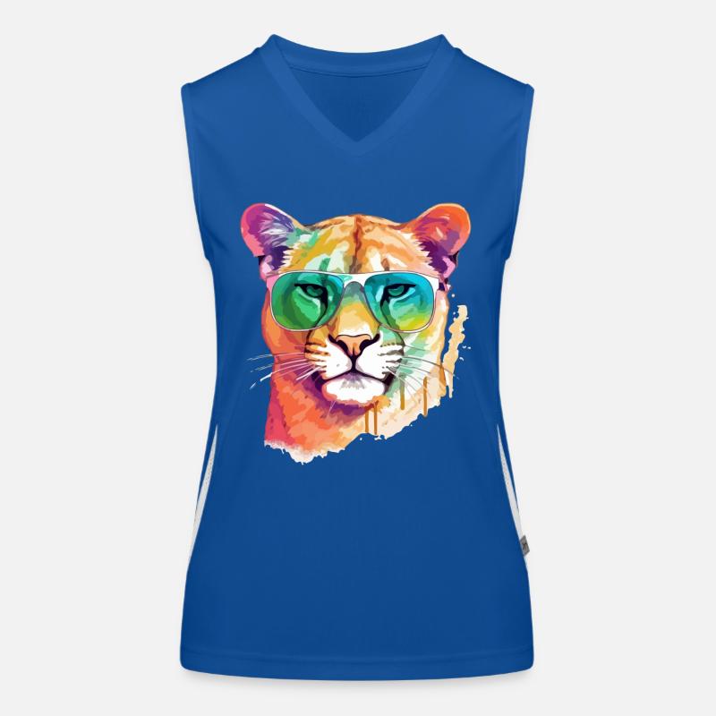 Pole the cougar Women's Functional Contrast Tank Top