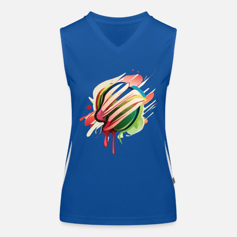 Buntes Obst Funktionelles Kontrast-Tank Top für Frauen
