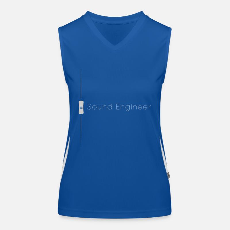 Tontechniker Fader Grau Funktionelles Kontrast-Tank Top für Frauen