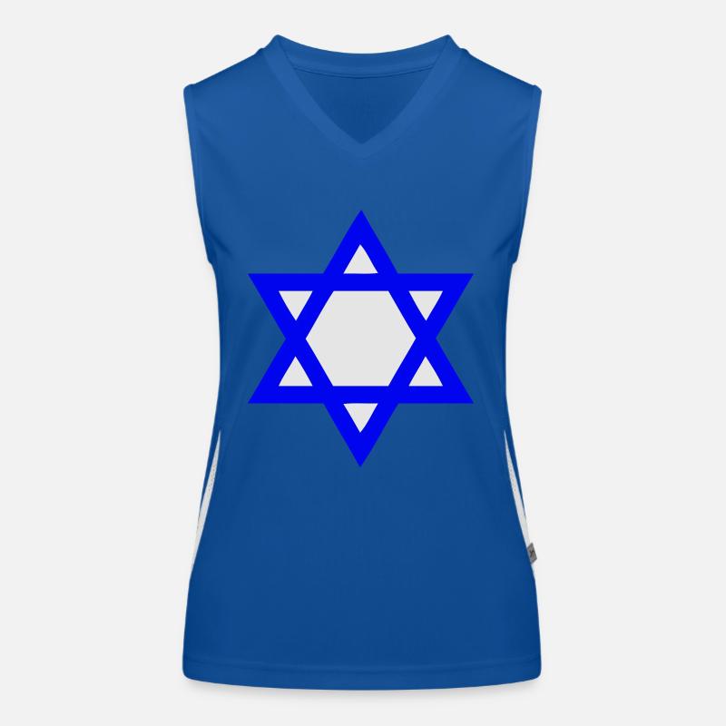 Davidstern Funktionelles Kontrast-Tank Top für Frauen