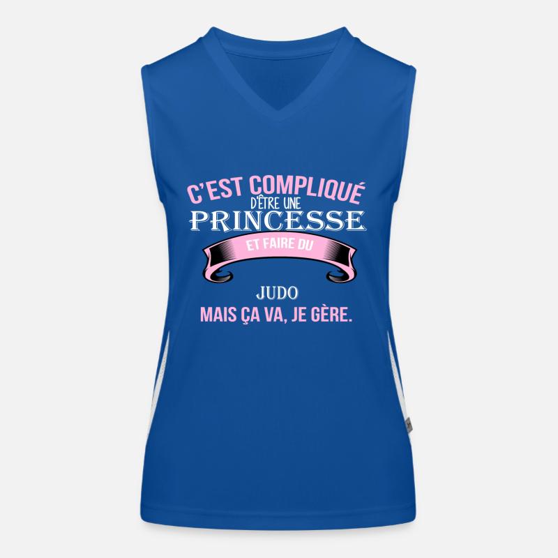 Judo Débardeur respirant contrasté Femme