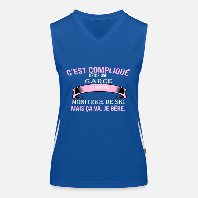 Monitrice de ski Débardeur respirant contrasté Femme