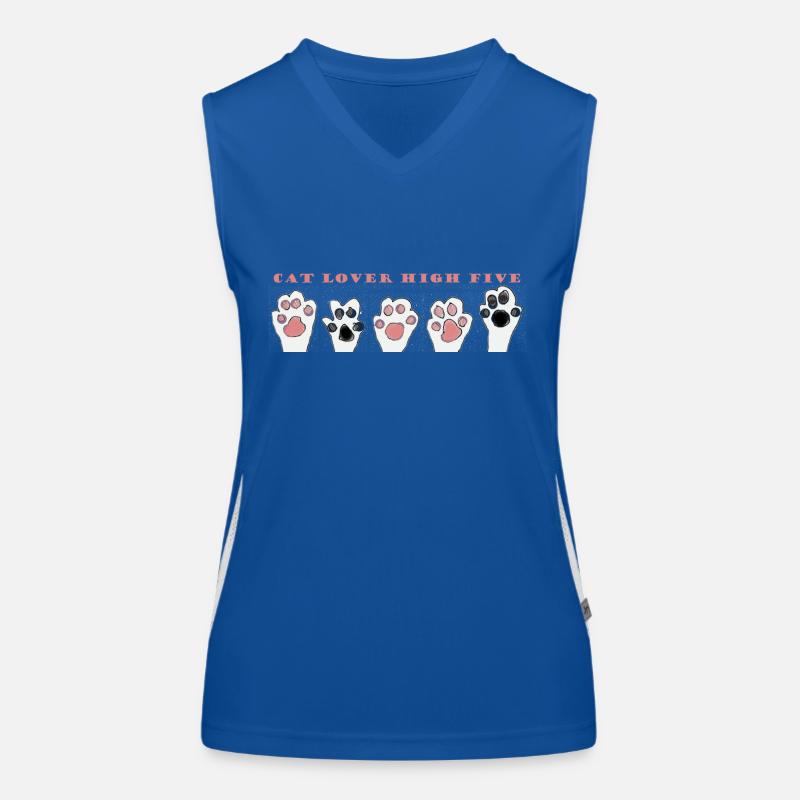 Cat Lover High five Women's Functional Contrast Tank Top