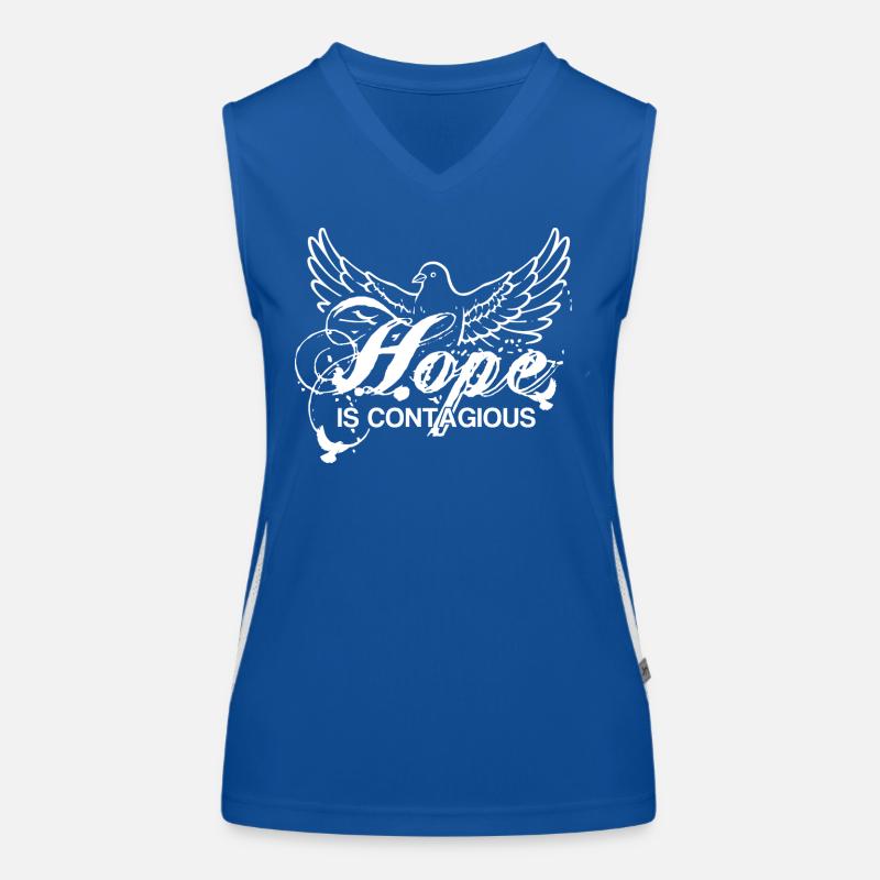 Hope is Contagious - Die Hoffnung ist ansteckend Funktionelles Kontrast-Tank Top für Frauen