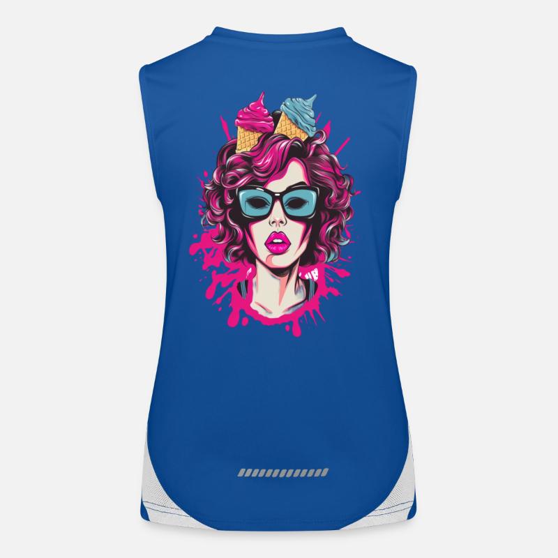 Lebendige Pop-Art Comics Schwester Funktionelles Kontrast-Tank Top für Frauen