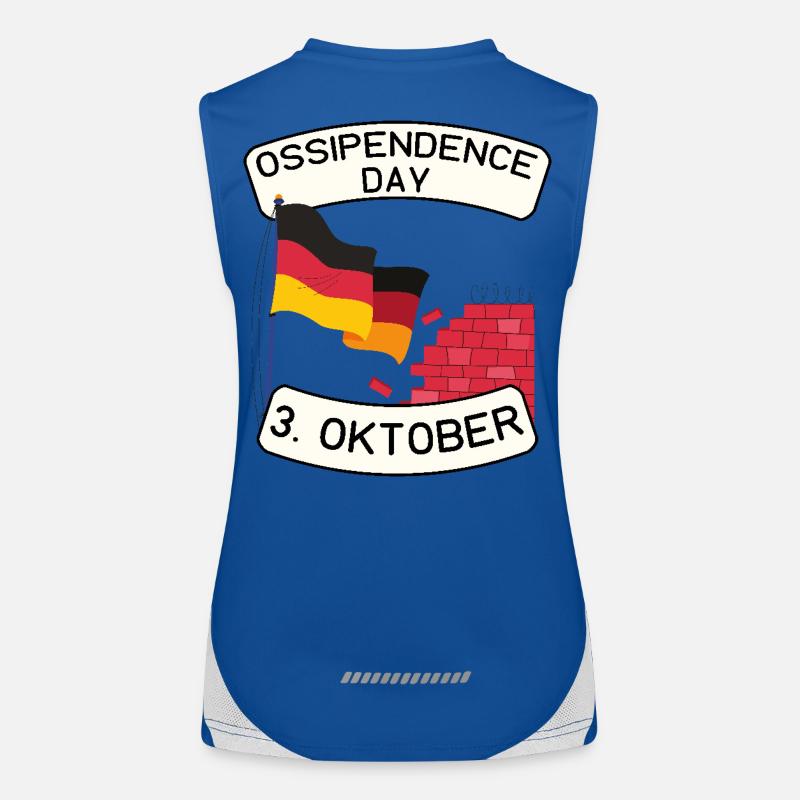 Ossipendence Day - Tag der deutschen Einheit Funktionelles Kontrast-Tank Top für Frauen