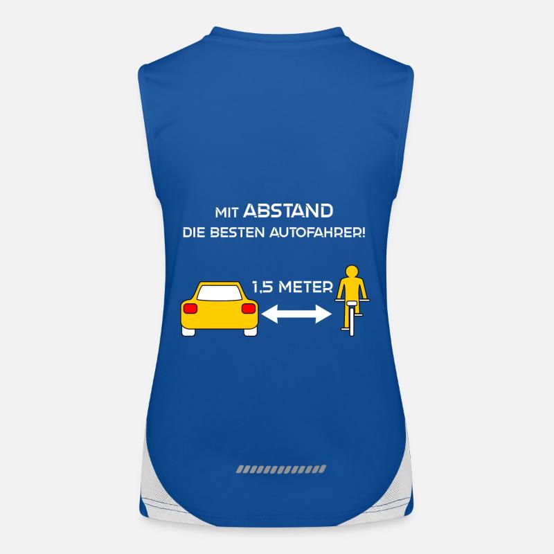 Überholen mit Abstand Funktionelles Kontrast-Tank Top für Frauen