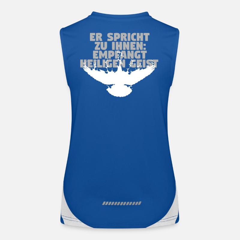 Receive Comforter - Deutsch Funktionelles Kontrast-Tank Top für Frauen