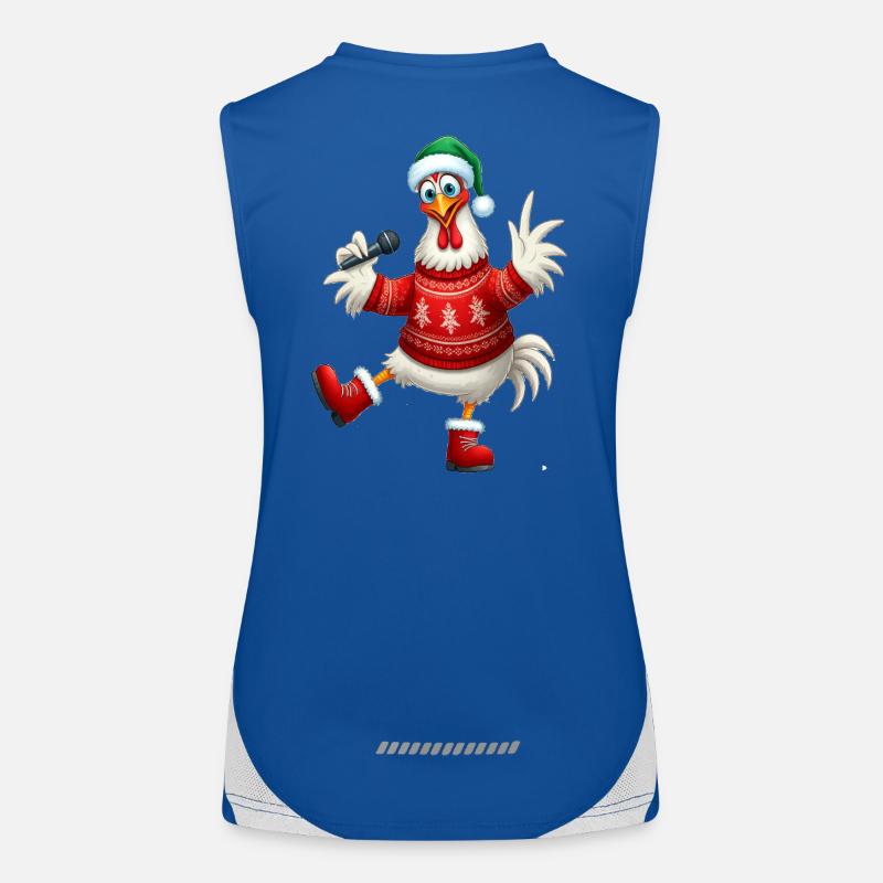 Urlaub Singende Henne Pullover Funktionelles Kontrast-Tank Top für Frauen