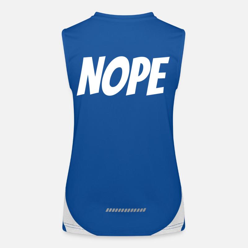 Nope Funktionelles Kontrast-Tank Top für Frauen