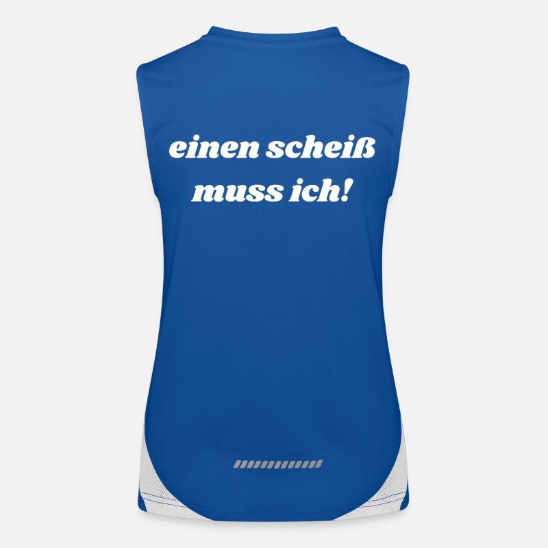 einen scheiß muss ich! Funktionelles Kontrast-Tank Top für Frauen