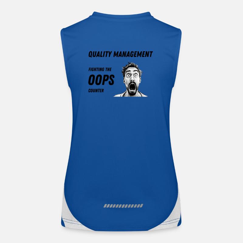 Quality Management - Fighting the Oops Counter Women's Functional Contrast Tank Top
