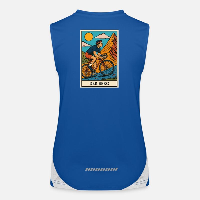 Illustration cycliste Débardeur respirant contrasté Femme