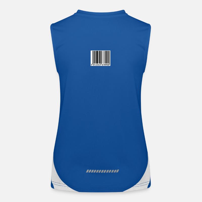 codice a barre Top sportivo da donna in contrasto cromatico