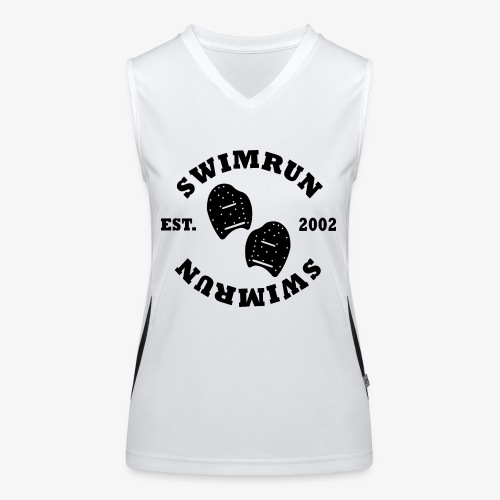 SWIMRUN est.2002 - Funkcjonalna damska koszulka bez rękawów z kontrastowymi wstawkami
