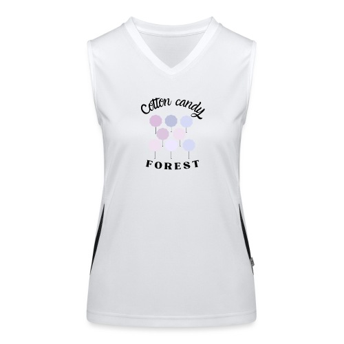 Cotton Candy Forest - Top sportivo da donna in contrasto cromatico