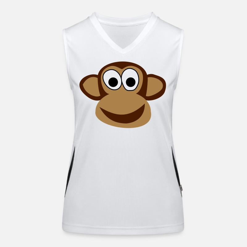 Affe Funktionelles Kontrast-Tank Top für Frauen