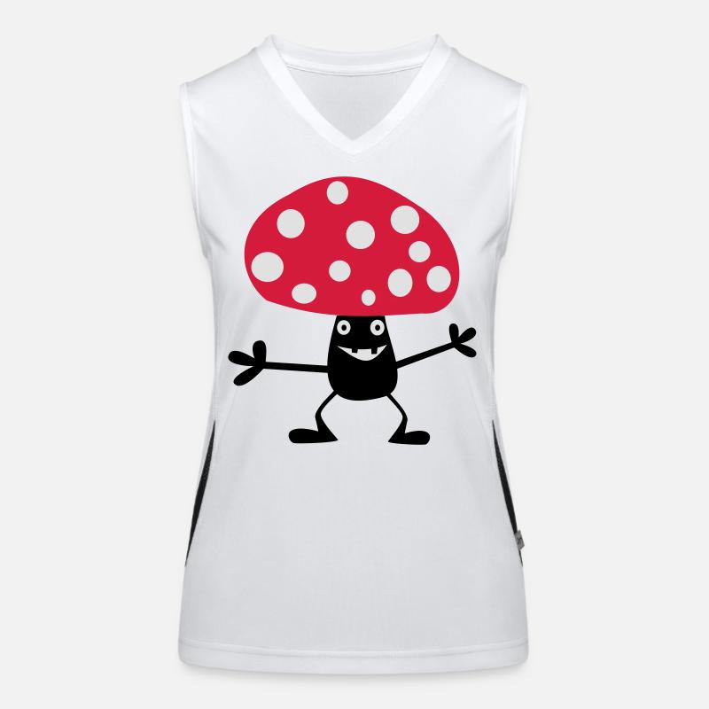 Frecher Fliegenpilz Funktionelles Kontrast-Tank Top für Frauen