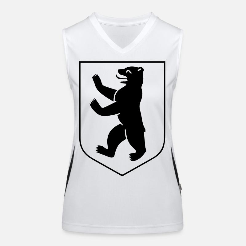 Berliner Bär - Berliner Wappen Funktionelles Kontrast-Tank Top für Frauen