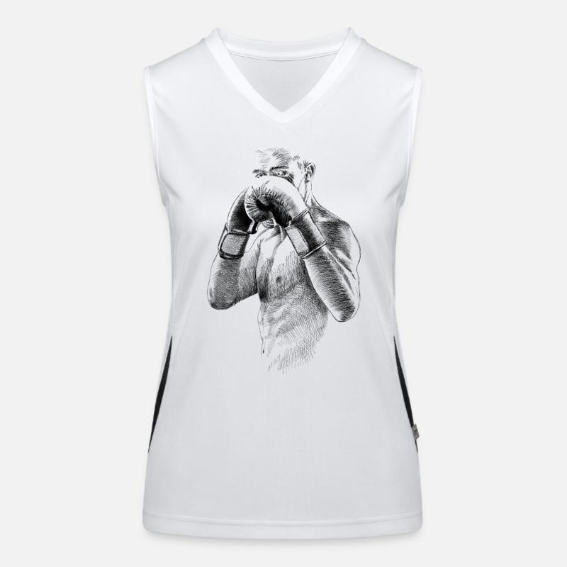 Boxer Funktionelles Kontrast-Tank Top für Frauen