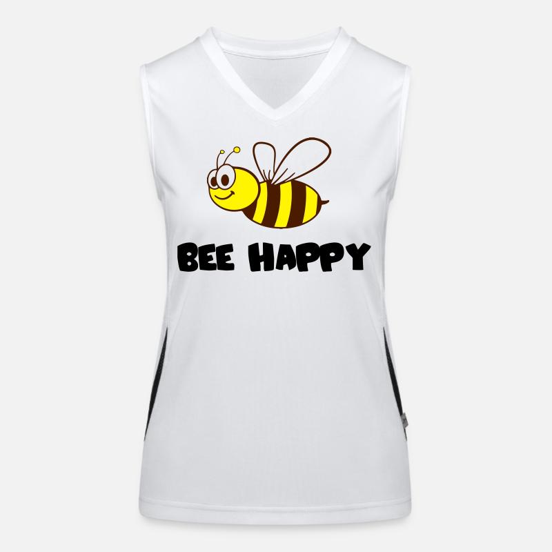 bee happy Funktionelles Kontrast-Tank Top für Frauen