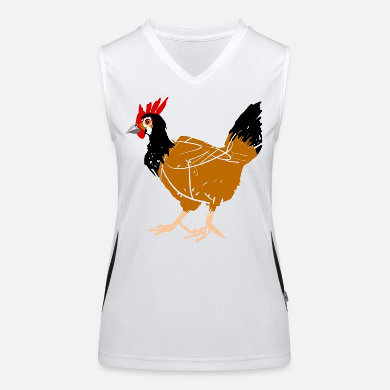 Poule Débardeur respirant contrasté Femme