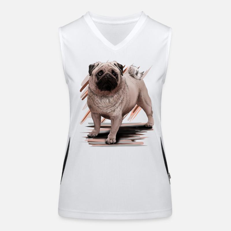 Pug Débardeur respirant contrasté Femme
