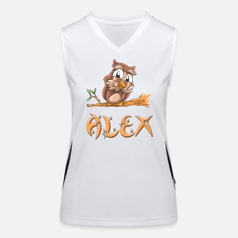 Eule Alex Funktionelles Kontrast-Tank Top für Frauen