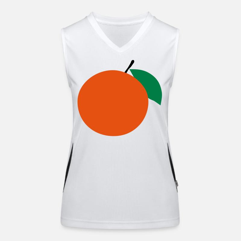 orange Débardeur respirant contrasté Femme