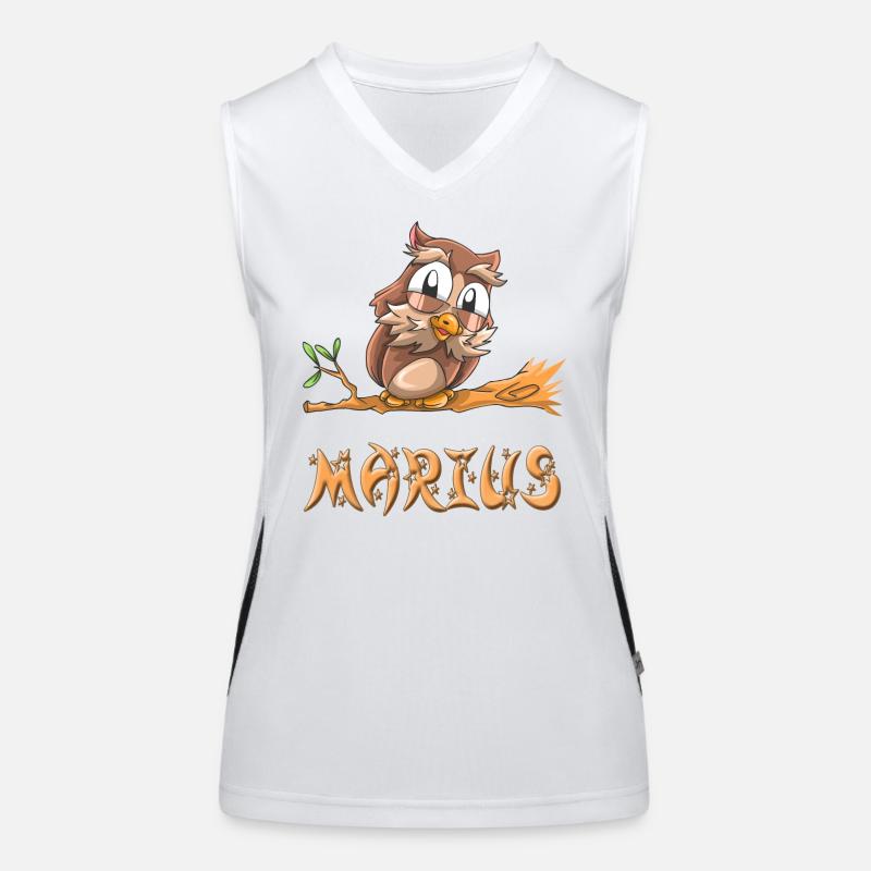 Eule Marius Funktionelles Kontrast-Tank Top für Frauen