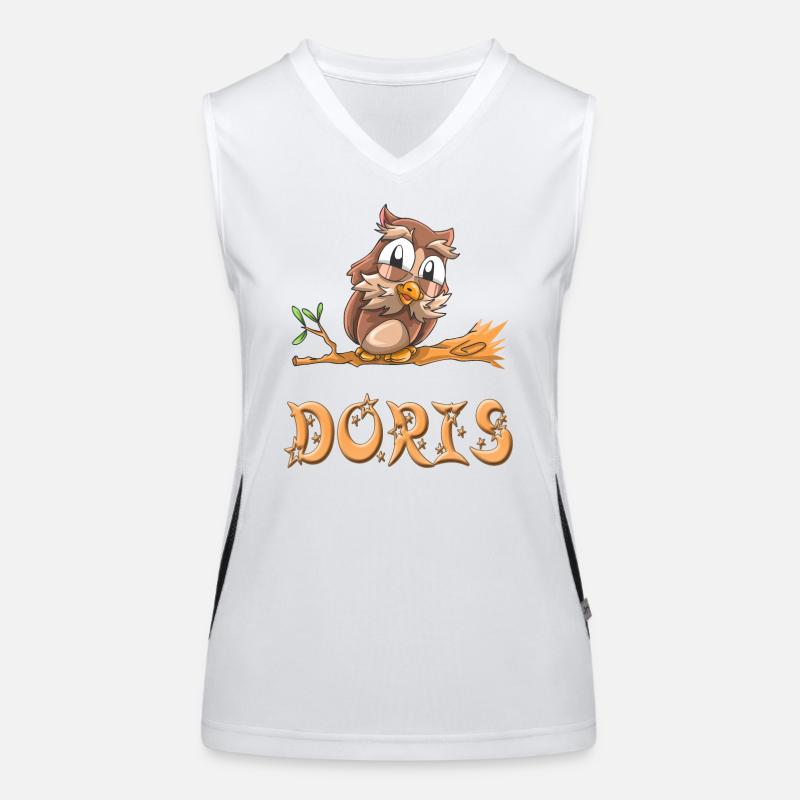 Eule Doris Funktionelles Kontrast-Tank Top für Frauen