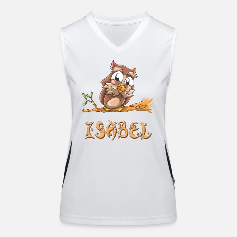Eule Isabel Funktionelles Kontrast-Tank Top für Frauen