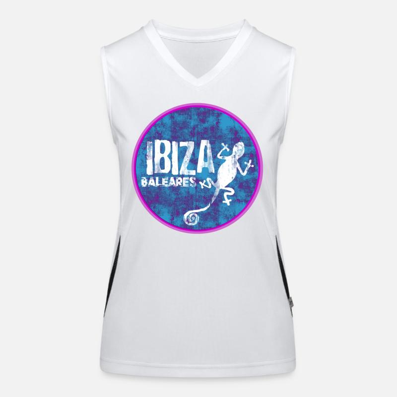 Ibiza Balearic Islands Women's Functional Contrast Tank Top