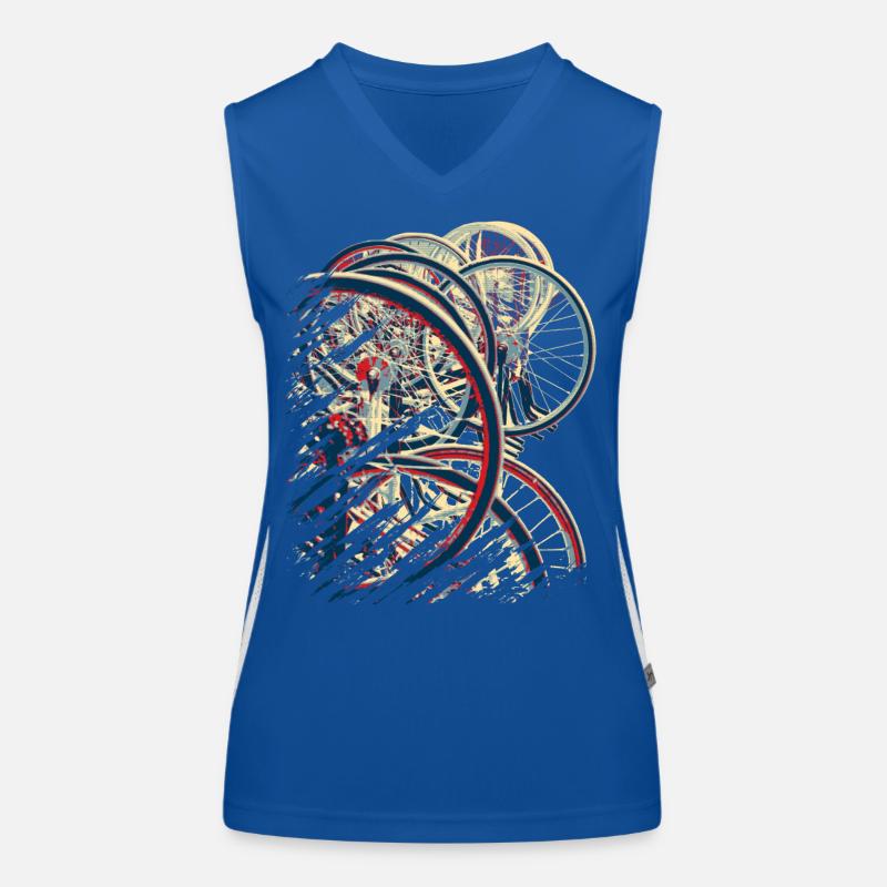Radball | Cycle Ball Break 1 Funktionelles Kontrast-Tank Top für Frauen