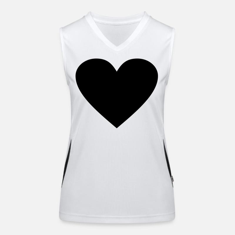 Black Heart Awesomeelement Women's Functional Contrast Tank Top