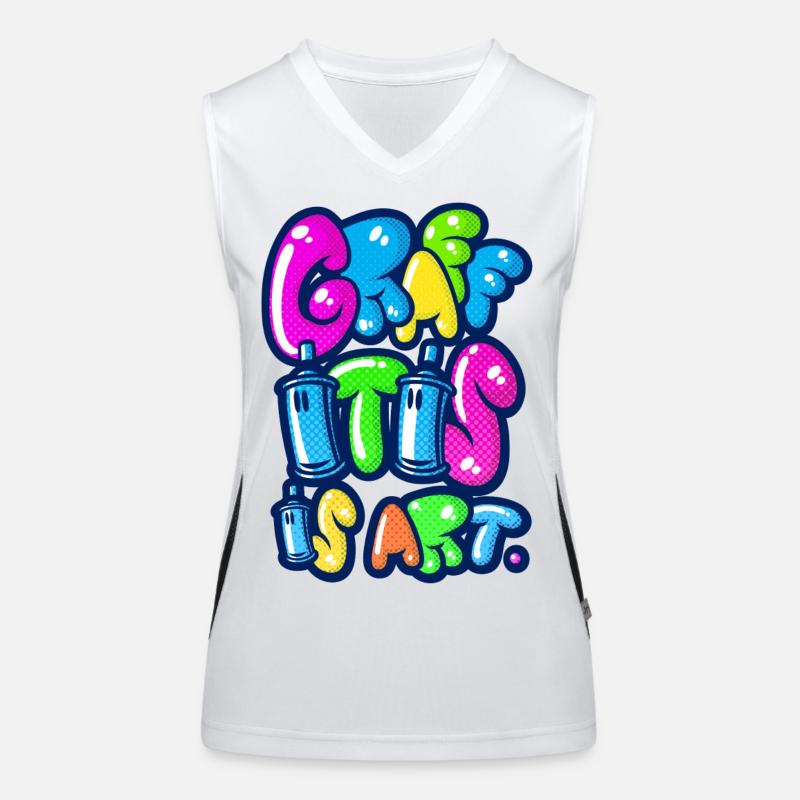 Graffitis Kunst multi Funktionelles Kontrast-Tank Top für Frauen