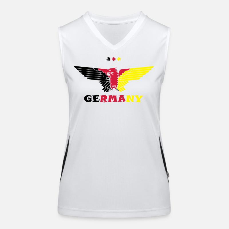 Deutschland Adler Germany colored Funktionelles Kontrast-Tank Top für Frauen