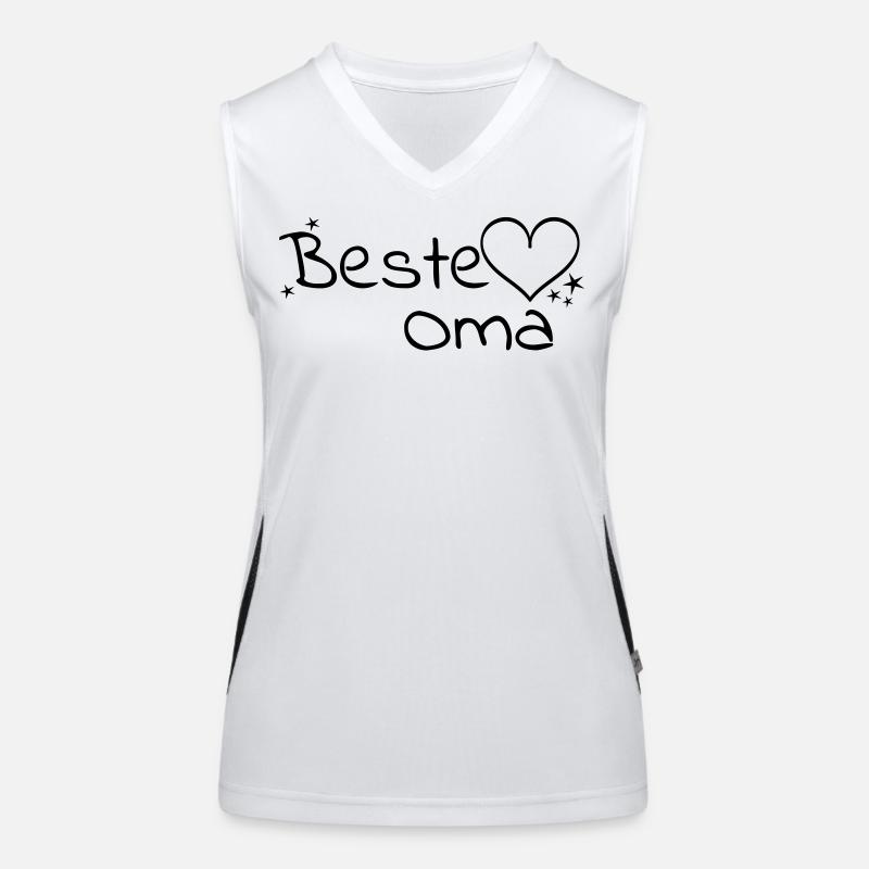 Beste Oma Funktionelles Kontrast-Tank Top für Frauen