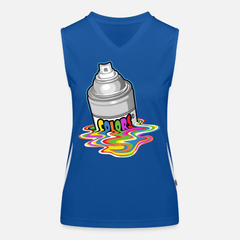 Melting spray Débardeur respirant contrasté Femme