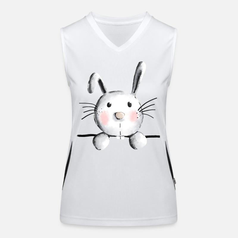 Lapin mignon - lapin - lapin - lapin Débardeur respirant contrasté Femme